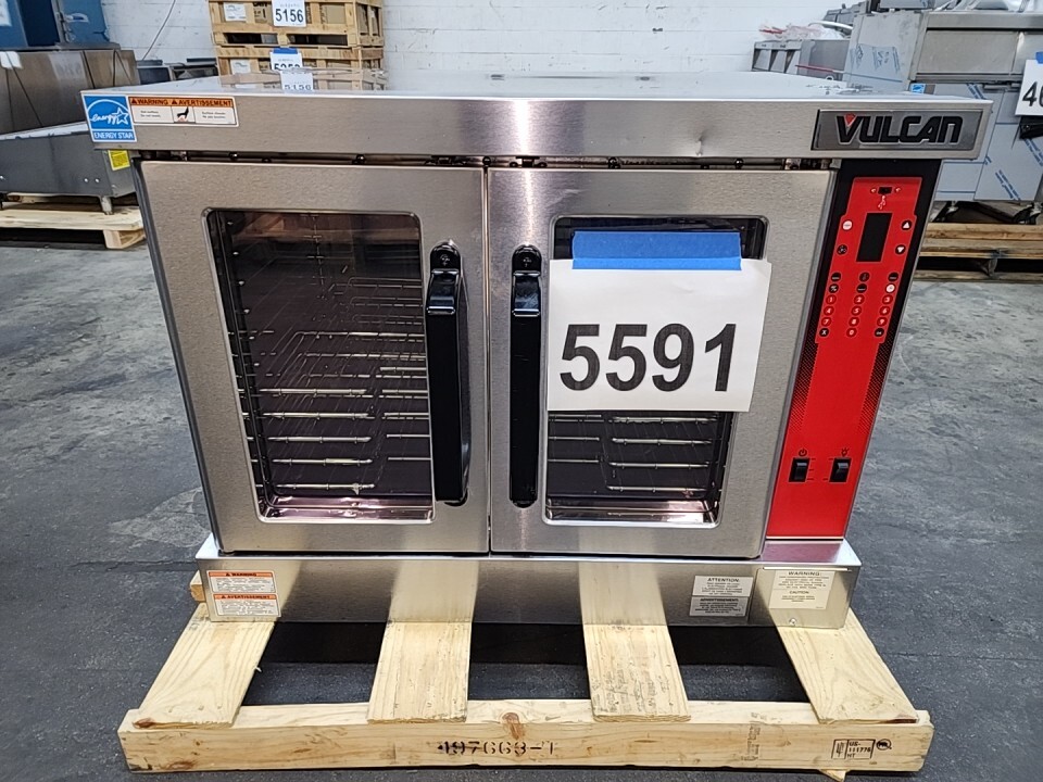5591 Lite Use Vulcan Full Size Electric Convection Oven Legs, Programable VC4EC