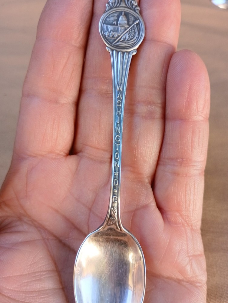 Sterling Silver Washington DC Souvenir Spoon
