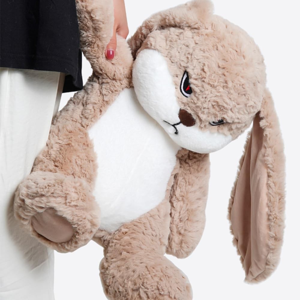 Grumpy Bunny Stuffed Animal, 19.6" Plush Rabbit Stuffed Animals with Floppy E...