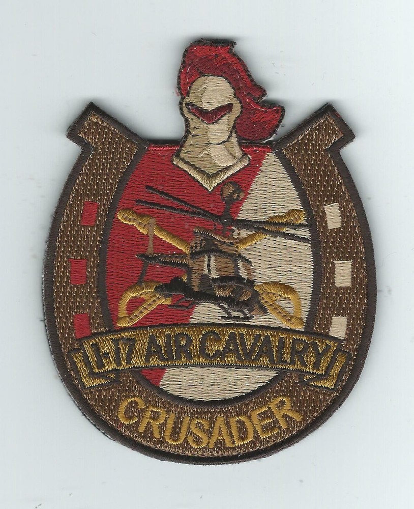 CRUSADER TROOP 1-17 CAV  "THEIR LATEST" desert patch