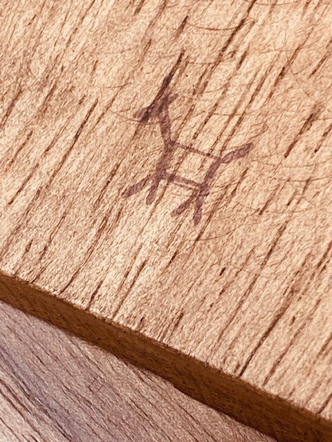 Bookbinding Japanese Stab Binding Wood Tool.