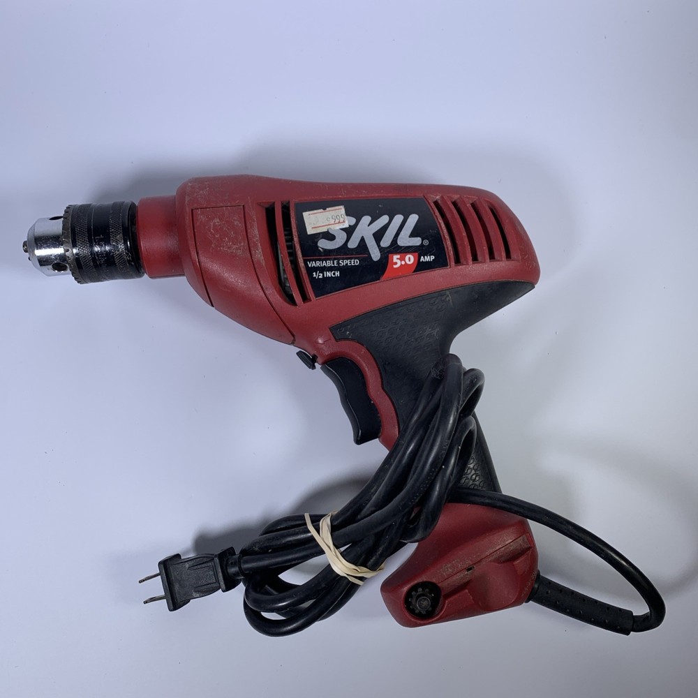 SKIL 1/2” Variable Speed Drill, 5 AMP, Model 6325 Used Tested Works