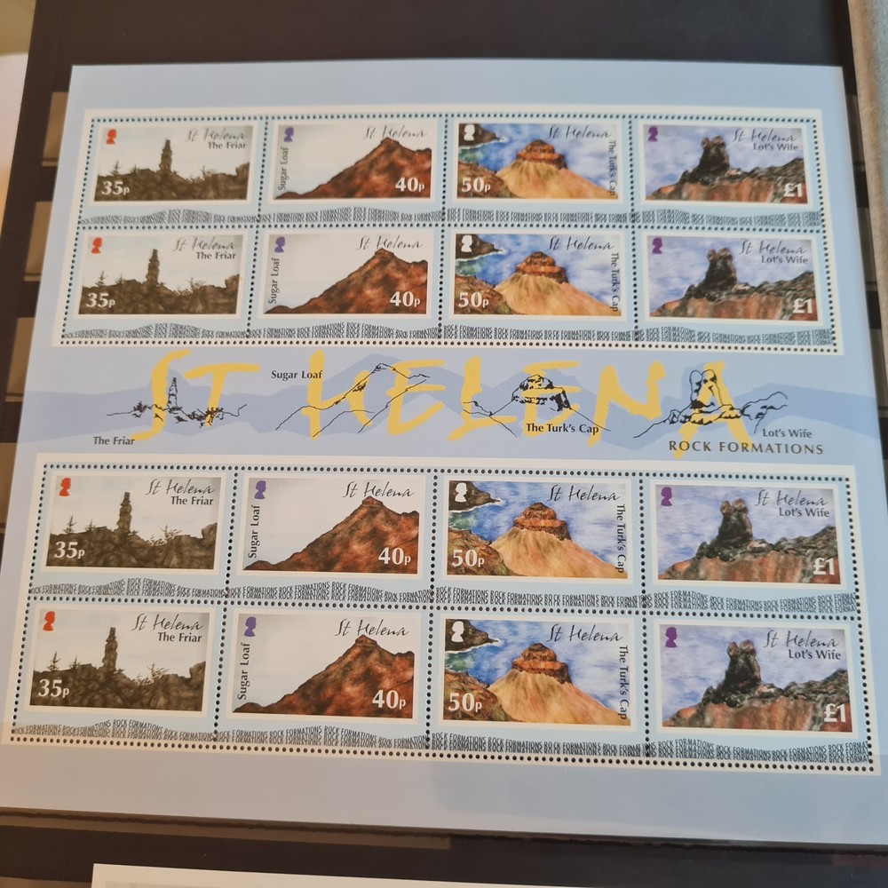 ST HELENA 2004 SG 935-938 ROCK FORMATION SHEET MNH