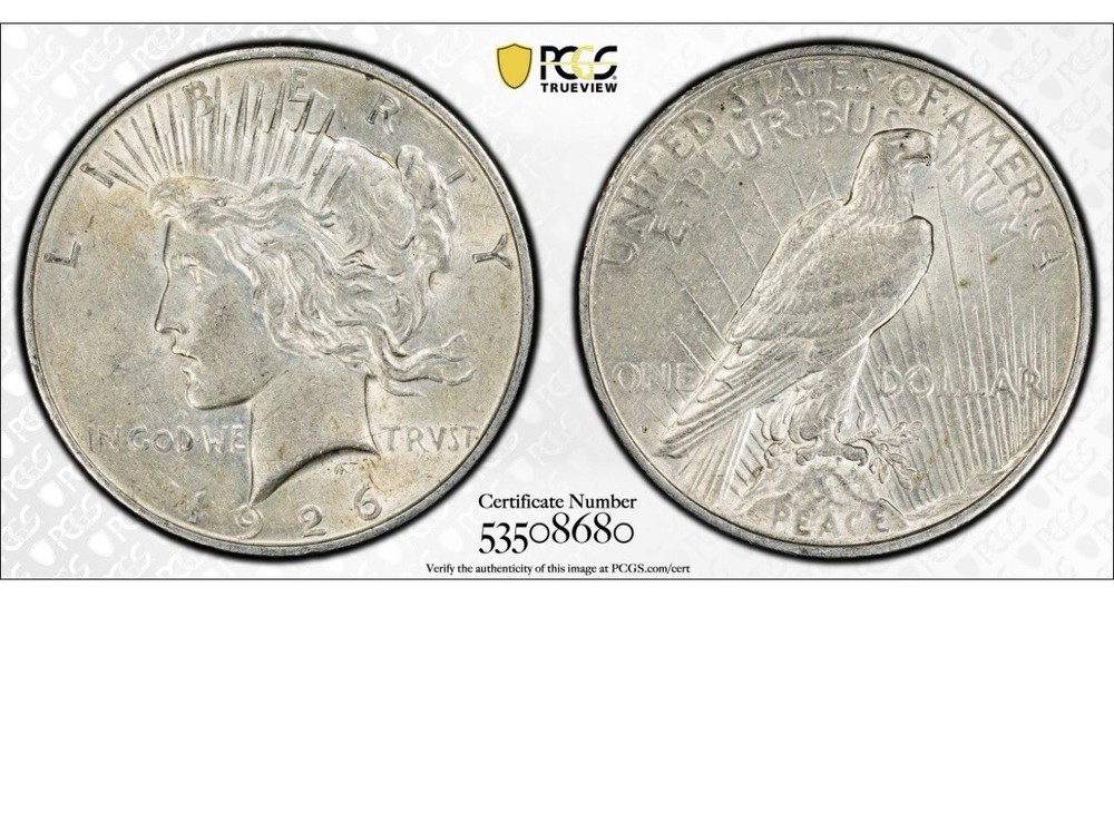 1926-D Peace Dollar PCGS AU53