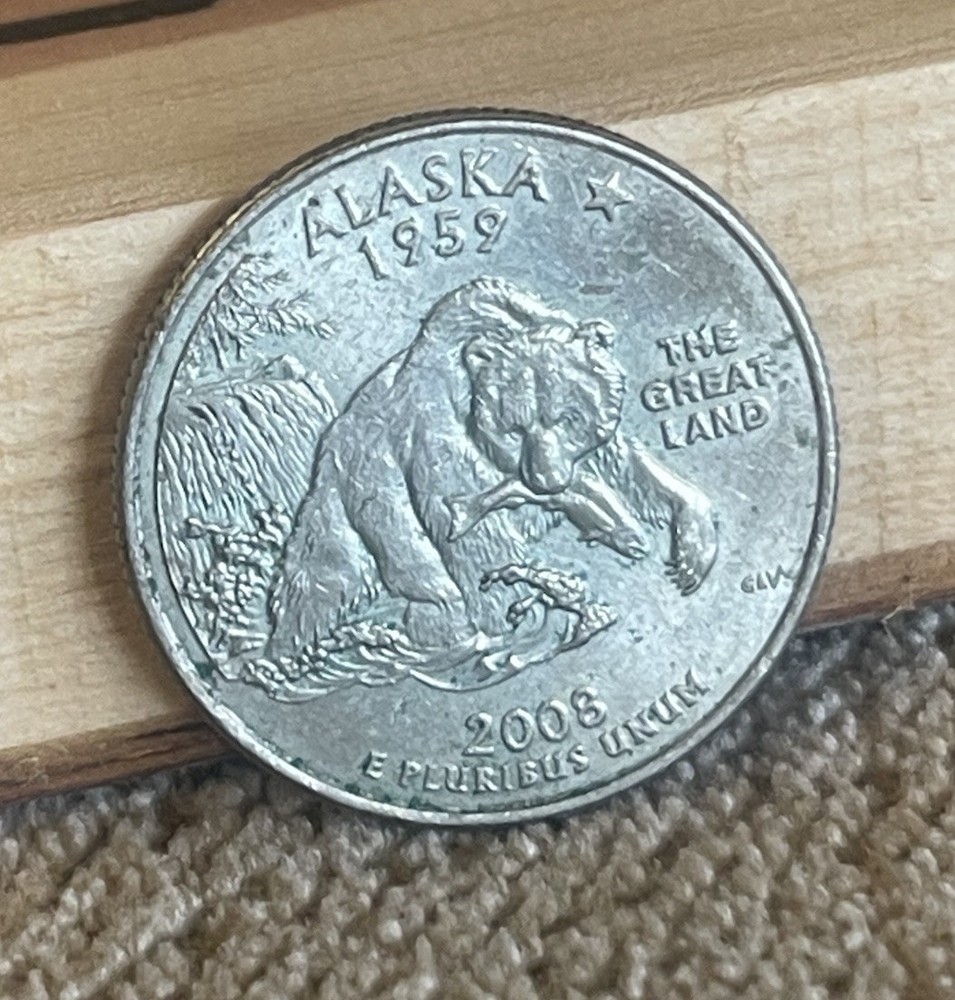 2008 Washington Alaska State Quarter "Extra Claw" Error