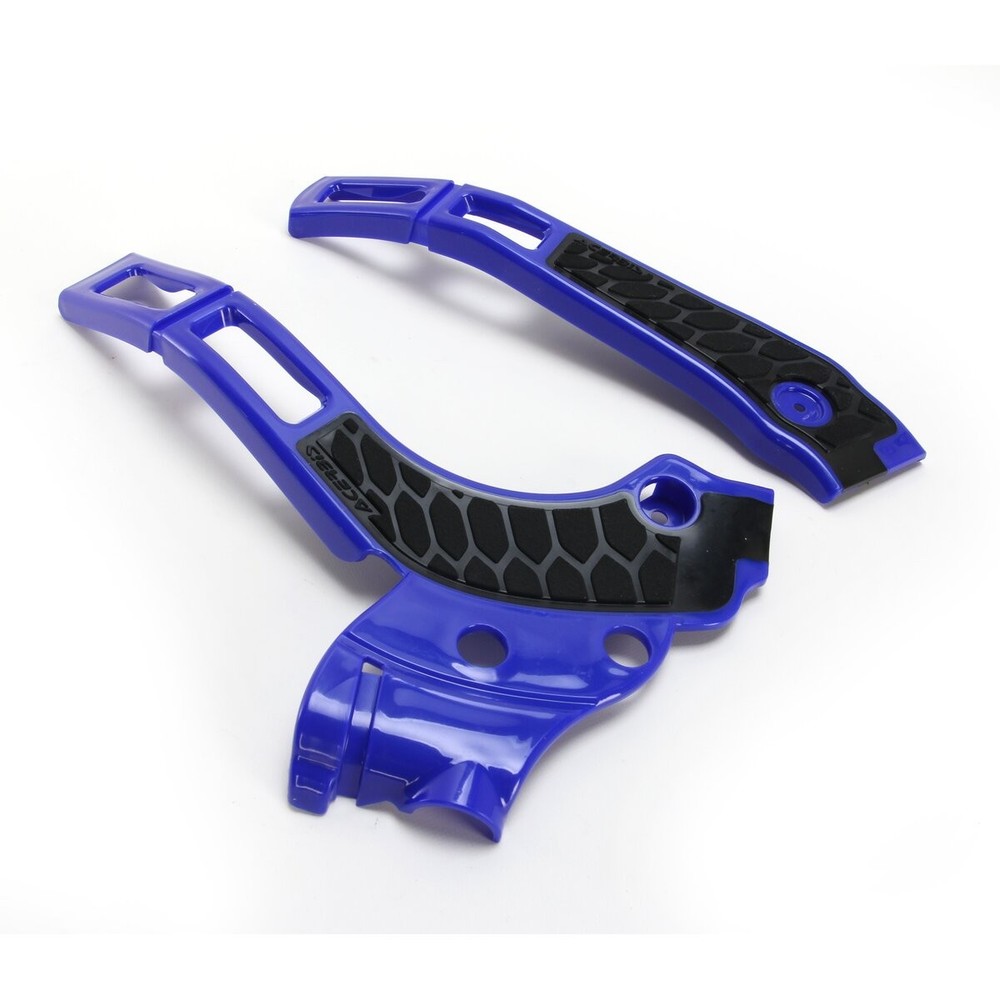 Acerbis Blue/Black X-Grip Frame Guards - 2464741034