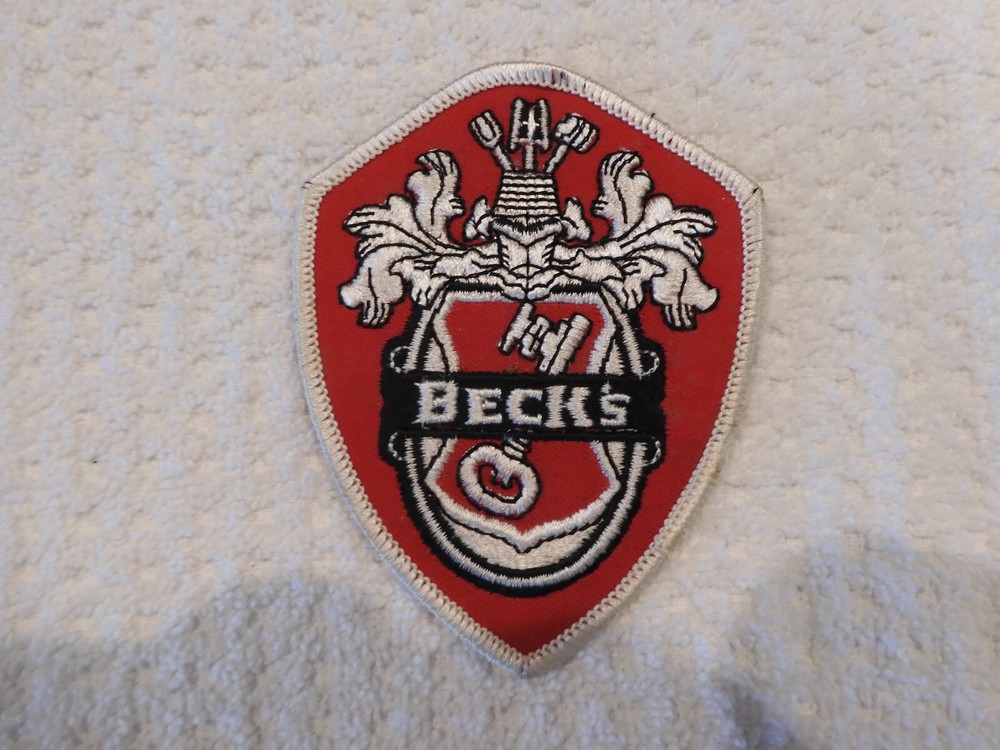 Vintage Beck’s Beer Logo Patch Advertising Brewery Distributor