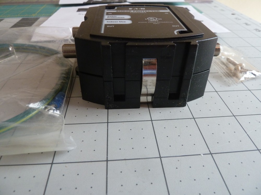 Eaton CHSPCABLE Surge Protection Protects 2 Quad Shield Cables - NEW