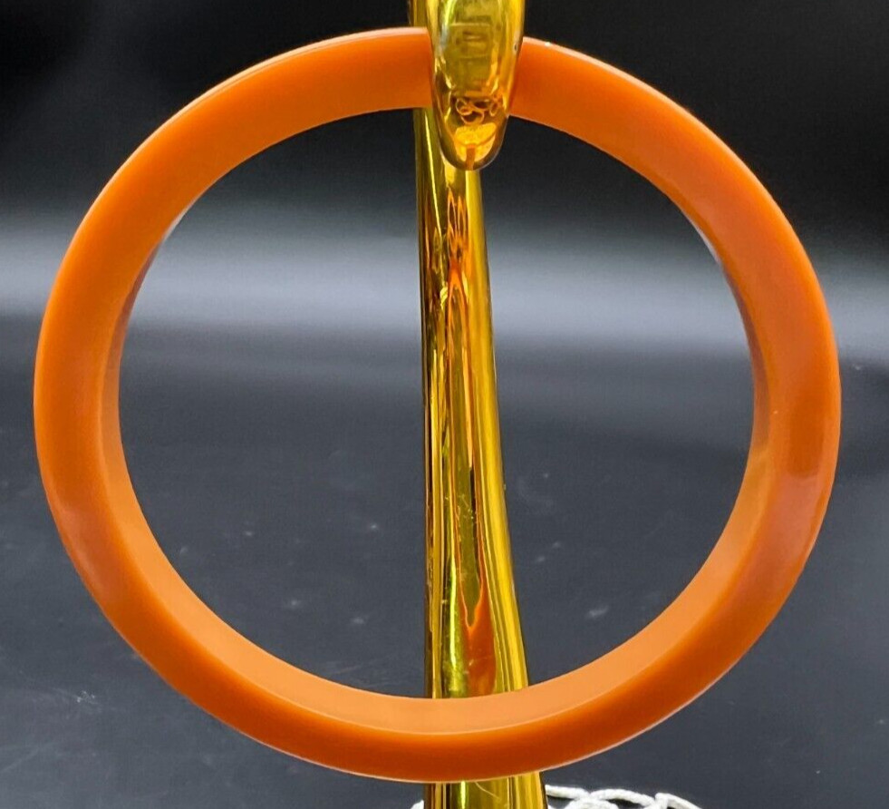 Vintage Butterscotch Bakelite Bangle Bracelet Tested 10g