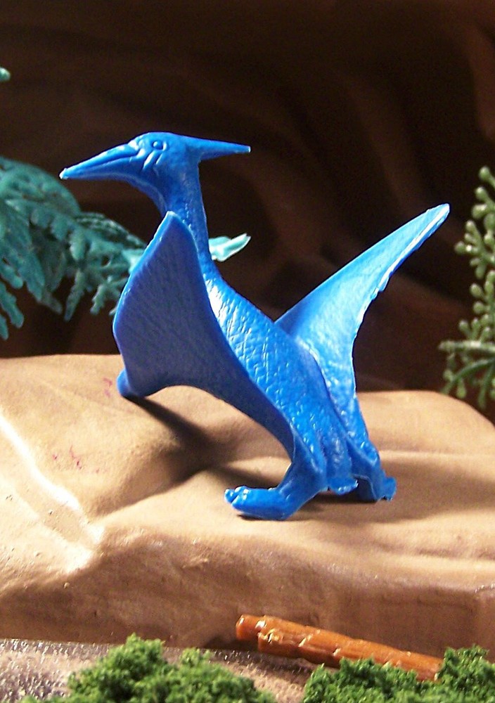 MPC 1962 mold Pteranodon (Mold #26) Reptile Dinosaur, Blue