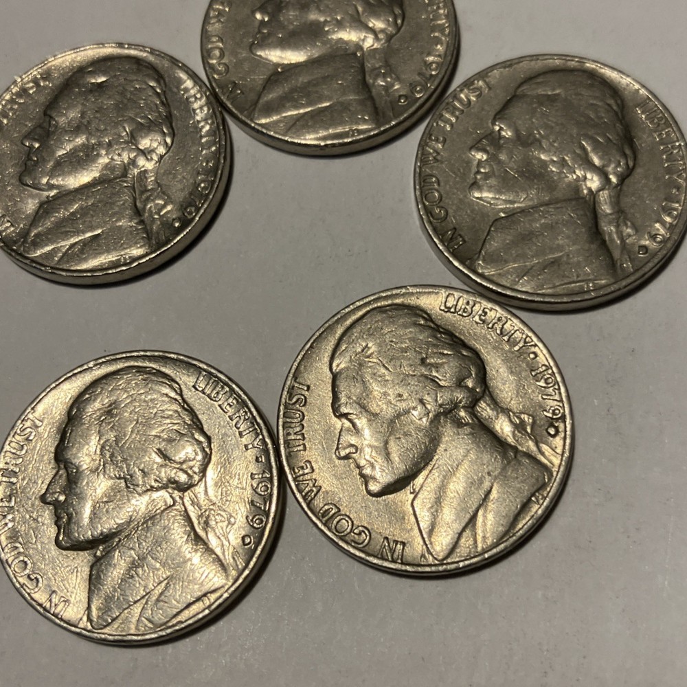 1979 D Denver Jefferson Nickel - Circulated -