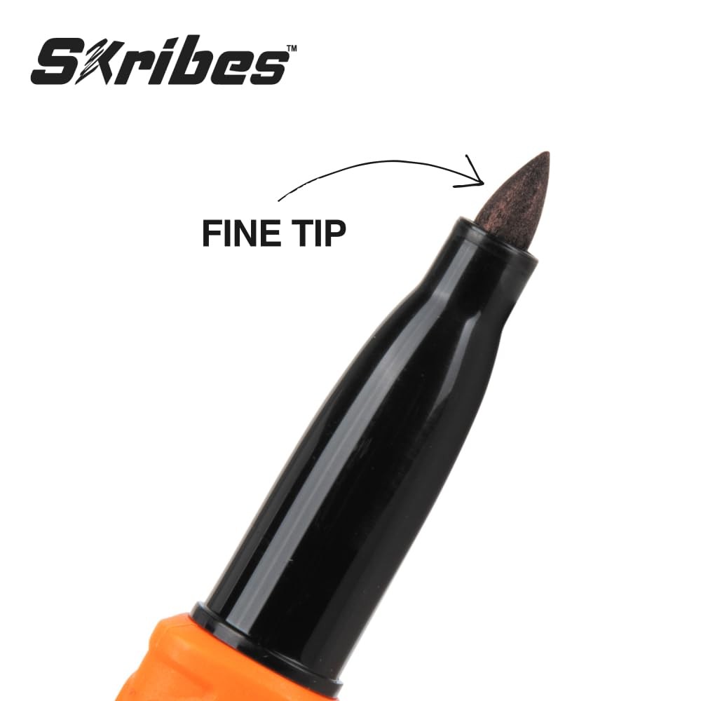 Klein Tools Fine Tip Permanent Markers Black 36 Pack Jobsite Durable