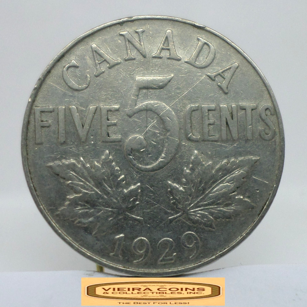 1929 Canada 5 Cents - #C56018NQ