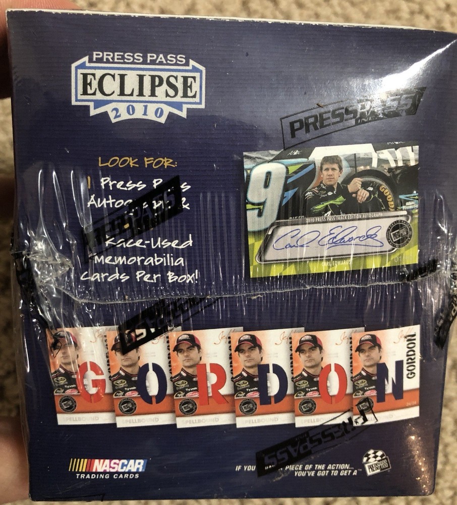 2010 Press Pass Eclipse Racing HOBBY Box - NASCAR - 24 Packs Per Box