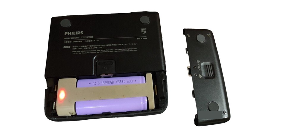 16650 USBC Battery Case Attachment For Philips DCC130 Panasonic RQ-DP7
