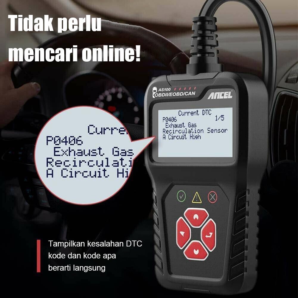 Automotive Code Reader Car OBD2 Diagnostic Scan Tool Check Engine Light Shut Off