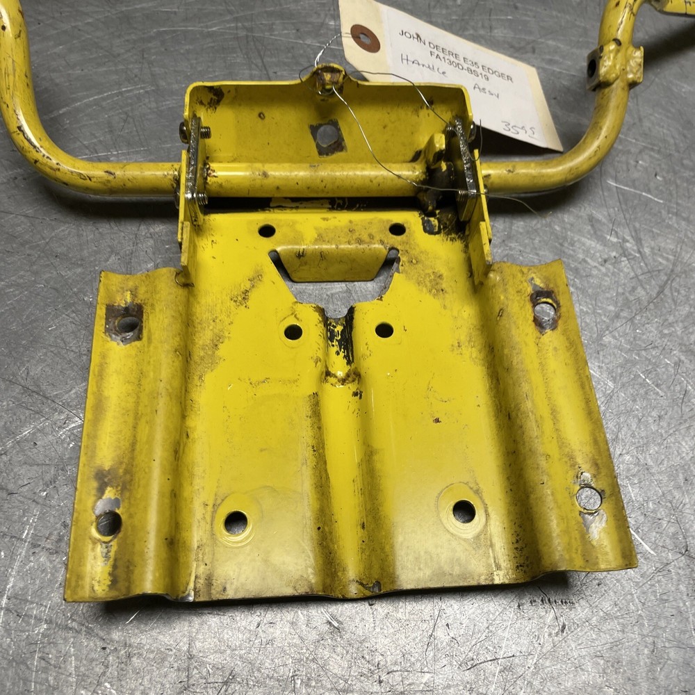 OEM GOOD USED JOHN DEERE E35 EDGER HANDLE ASSEMBLY