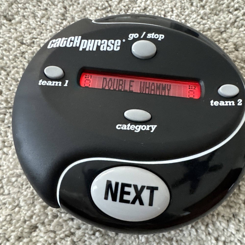 Hasbro Catch Phrase 5000 Words Handheld Electronic Game 2016 Black
