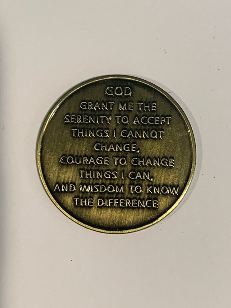 Alcoholics Anonymous (AA) 3 Years Bronze Recovery Token