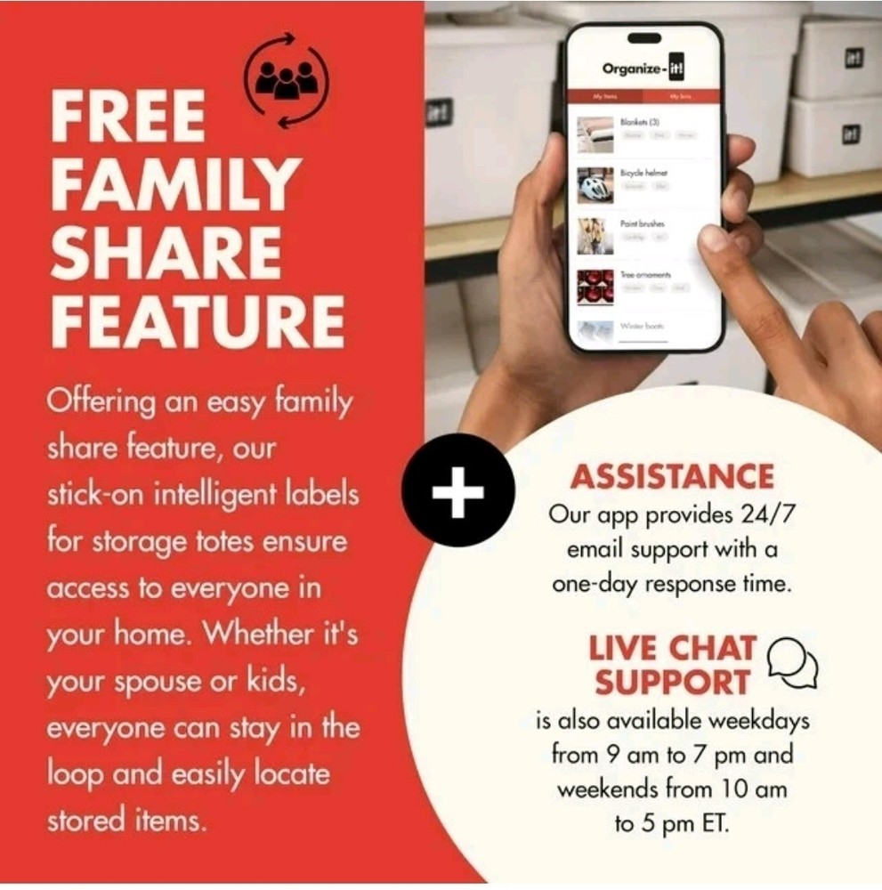 Organize-it Smart Label System - Smart NFC Label System