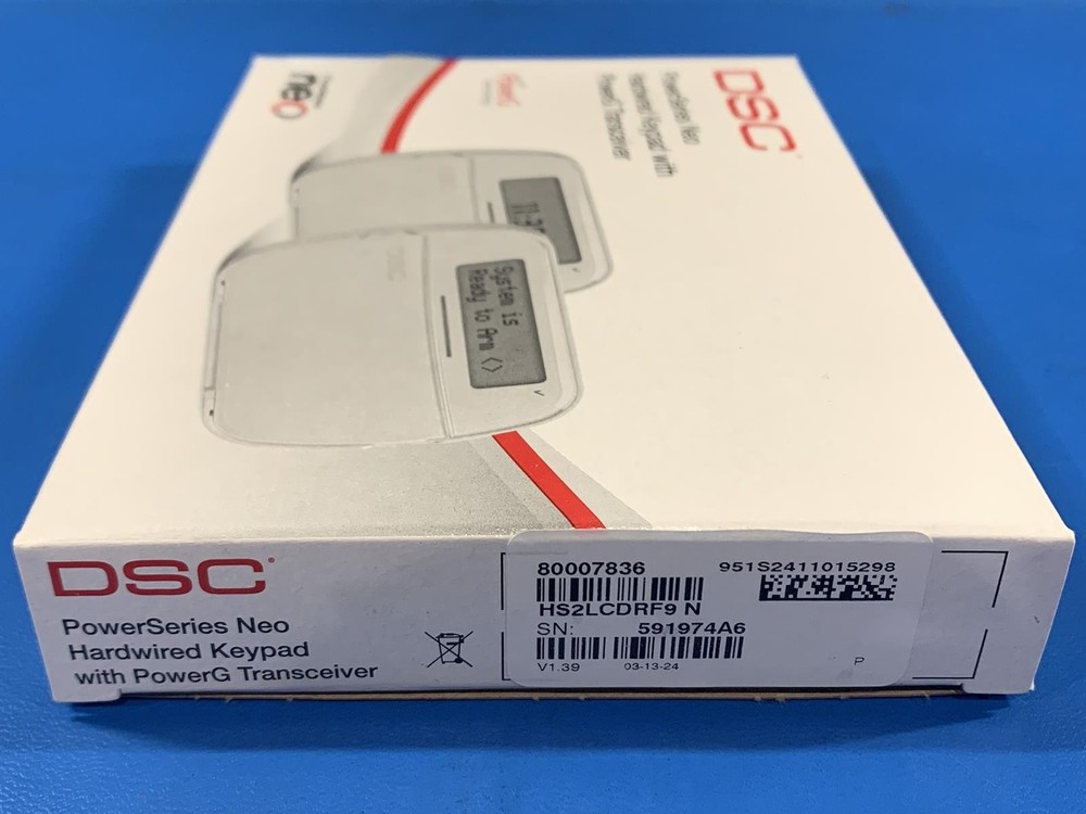 DSC HS2LCDRF9 N PowerSeries Neo Hardwired Keypad With PowerG Transceiver