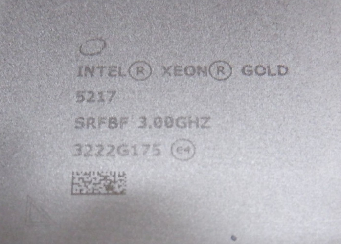 Intel Xeon Gold 5217 8-Core 3GHz SRFBF 3647 Server CPU Processor