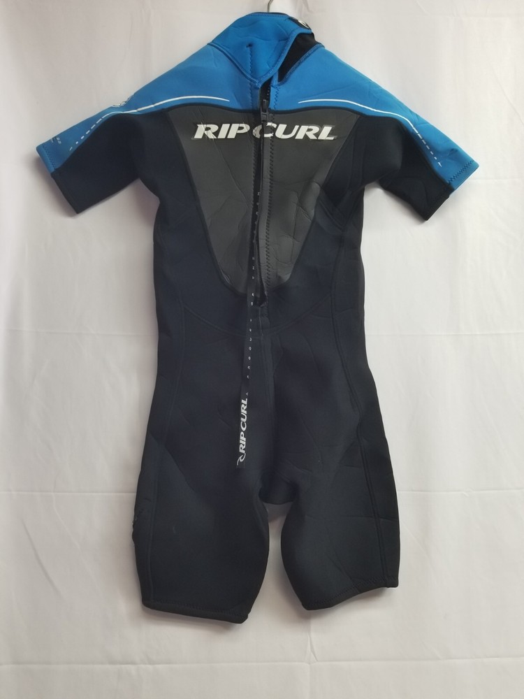 Rip Curl Womens Classic 2/2 Flatlock Shorty Spring Wetsuit Blue Size Small