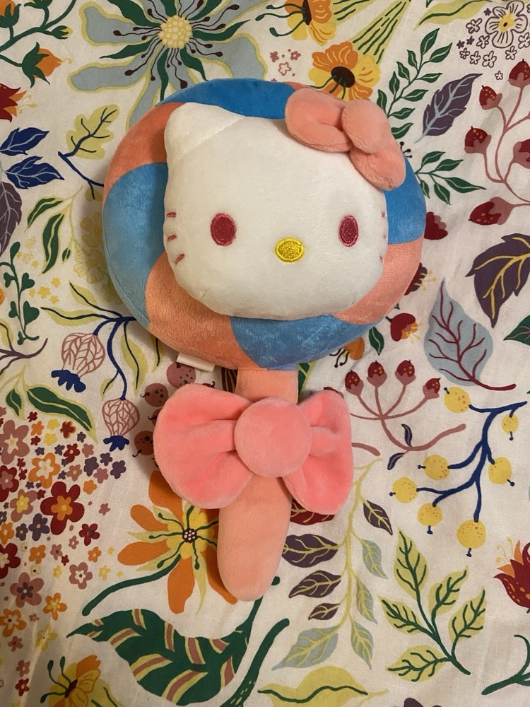 Hello Kitty Lollipop Pink And Blue Plush