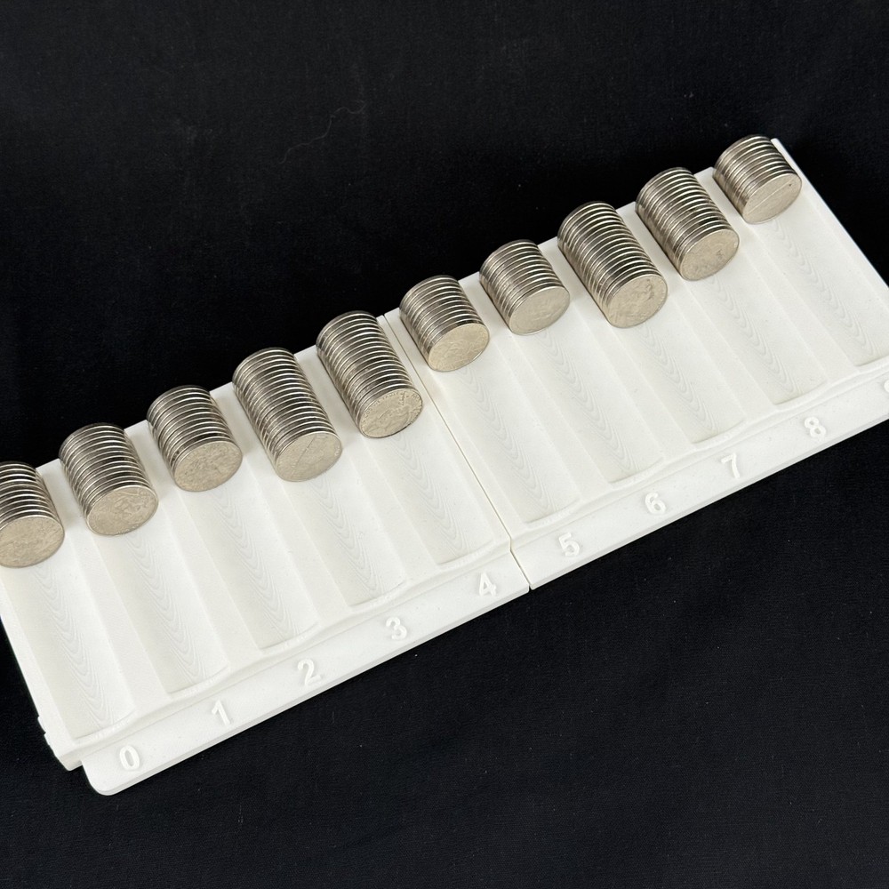 Nickel Sorting Tray White with Denomination