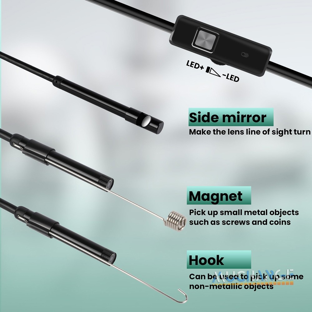 16.4FT Endoscope Camera with Light HD Borescope Camera 6 LED For Andraid Device