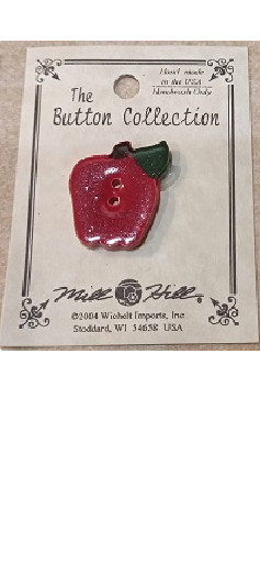 Mill Hill Ceramic Buttons 86103 small apple