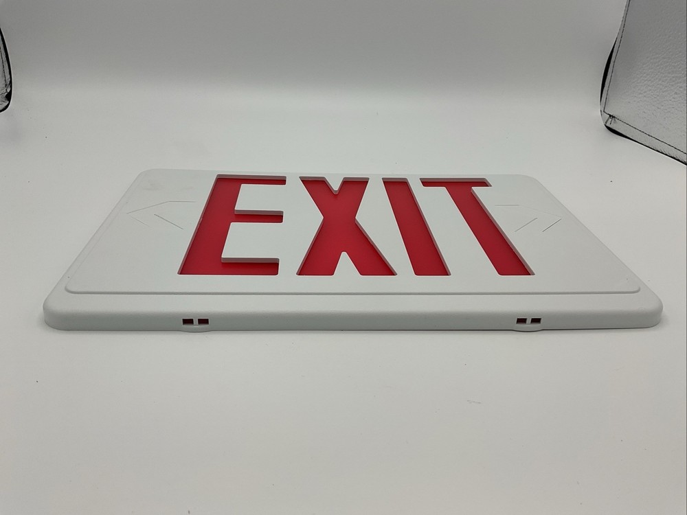 Exit Sign Lithonia Lighting Replacement Face Panel RED LETTERS 12"x8"