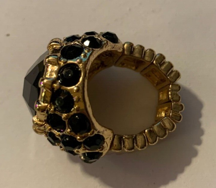 Unbranded Watchband Style Ring black color unknown size
