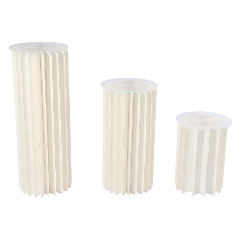 3pc Foldable Wedding Centerpieces Cardboard Vases Centerpiece Display Cardboard
