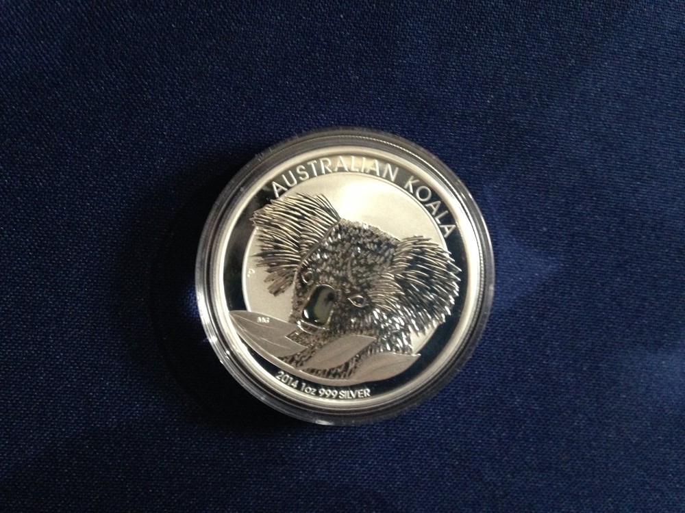 2014 Australia $1 Silver Koala Gem BU One Ounce  E6070