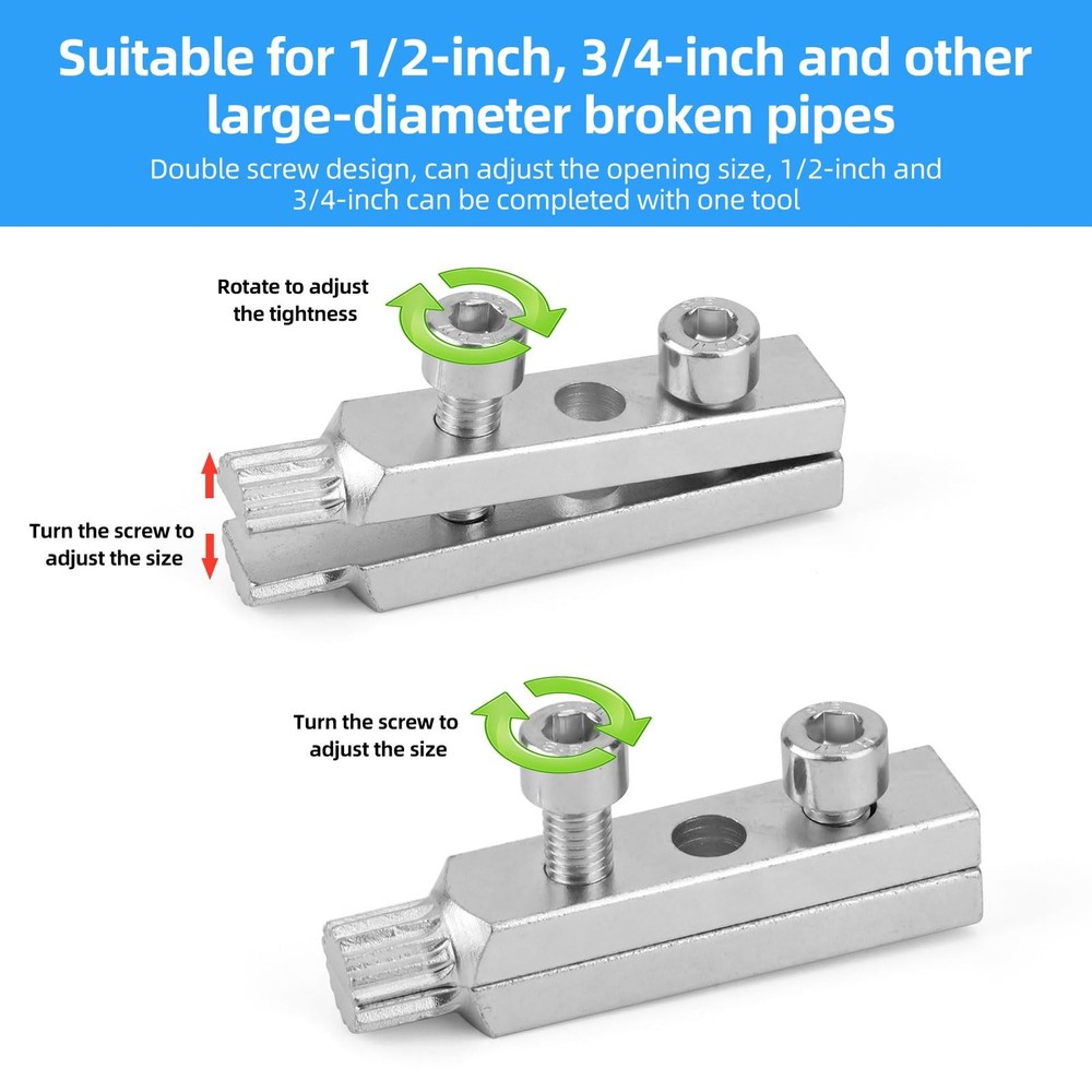 BOXOB Broken Faucet Removal Tool, Easy Use Stripped Screw Extractor Set Kit...