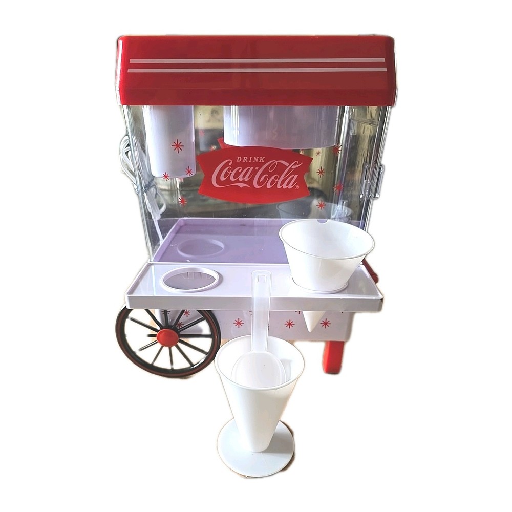 Nostalgia Coka-Cola Snow Cone Maker Ice Shaver Machine