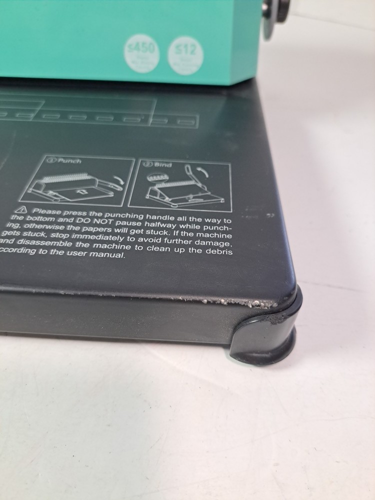 Offnova Binding Machine, A4 21-Hole 450 Sheets Paper Comb Puncher Machine