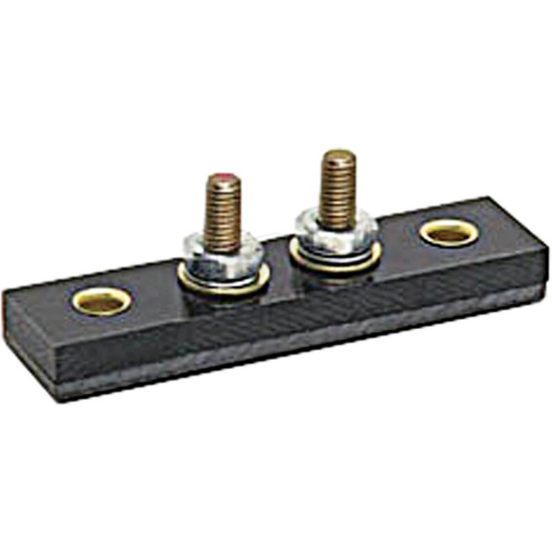 Junction Block 2P Terminal Block with Nuts & Washers, 2 Circuits, Bulk Pack