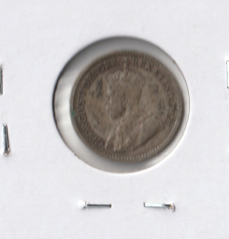 Coin Canada 5 Cents 1920 KM22a, silver