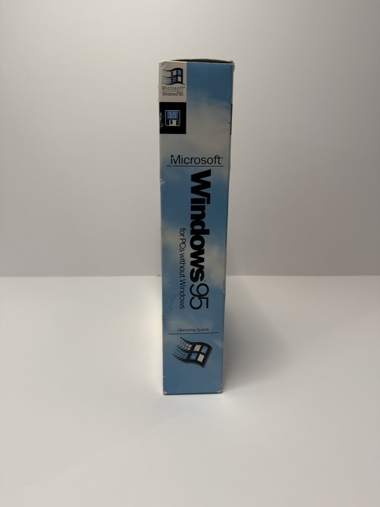 Microsoft Windows 95 OS 3.5" Floppy MS-DOS PCs 1995, Includes Key