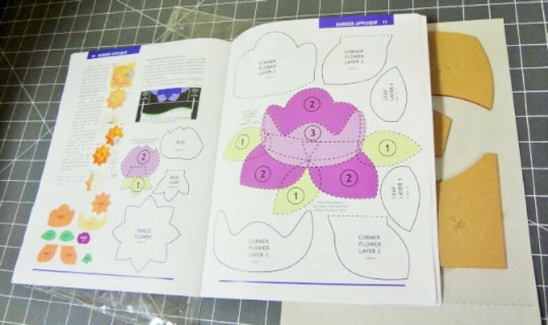 OMNIGRID Easy to Use Rotary Cutting Templates "DAHLIA"