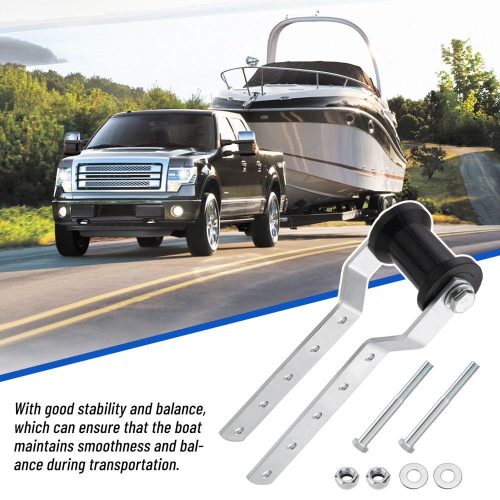 4" Adjustable Keel Roller Bracket Assembly for 2" Tongue Boat Replacement