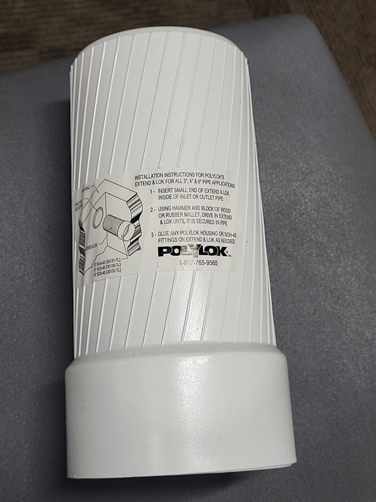 POLYLOK Septic Tank Effluent Filter Extend Lok Lock for 4" Pipe 30130-TL SCH-40