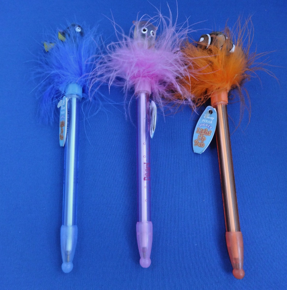 Disney Pixar - Finding Nemo Jiggly Light-Up Pens - Nemo, Dory and Pearl