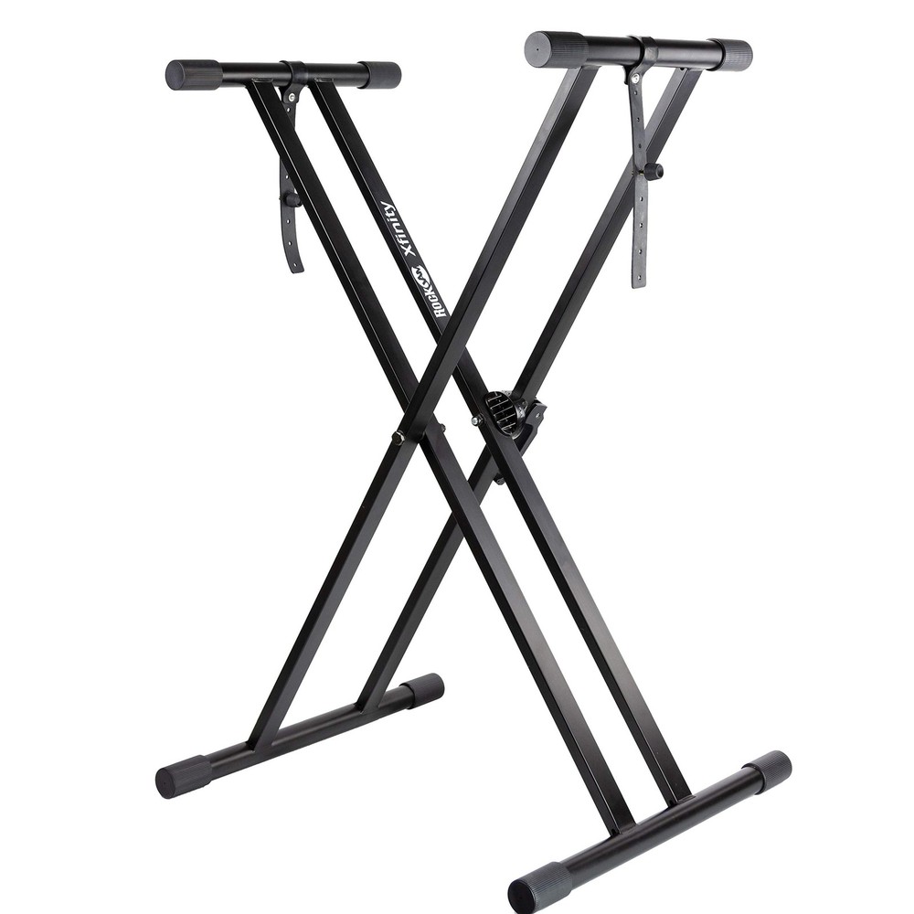 RockJam Xfinity Heavy-Duty, Double-X, Pre-Assembled, Infinitely Black