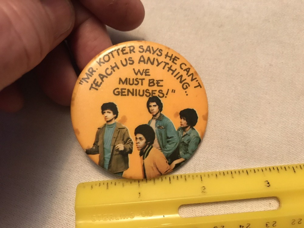 “ Welcome Back Kotter” 1976 Vintage Pin Back Button