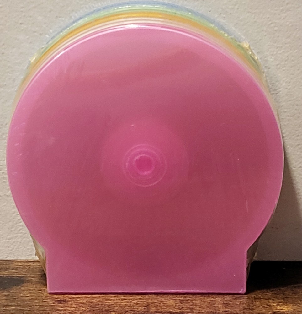 Ultra Thin Durable CD/DVD Poly O-Shells in Multiple Colors 10 Pack New