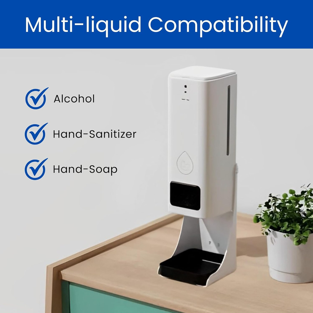 Automatic Soap Dispenser Touchless 1L Capacity Wall Mount Home & Office Use