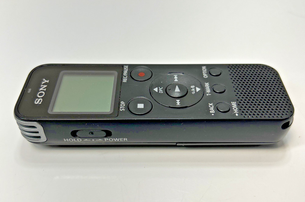 Sony ICD PX470 Digital Voice Recorder USB MicroSD Expandable Black WORKS